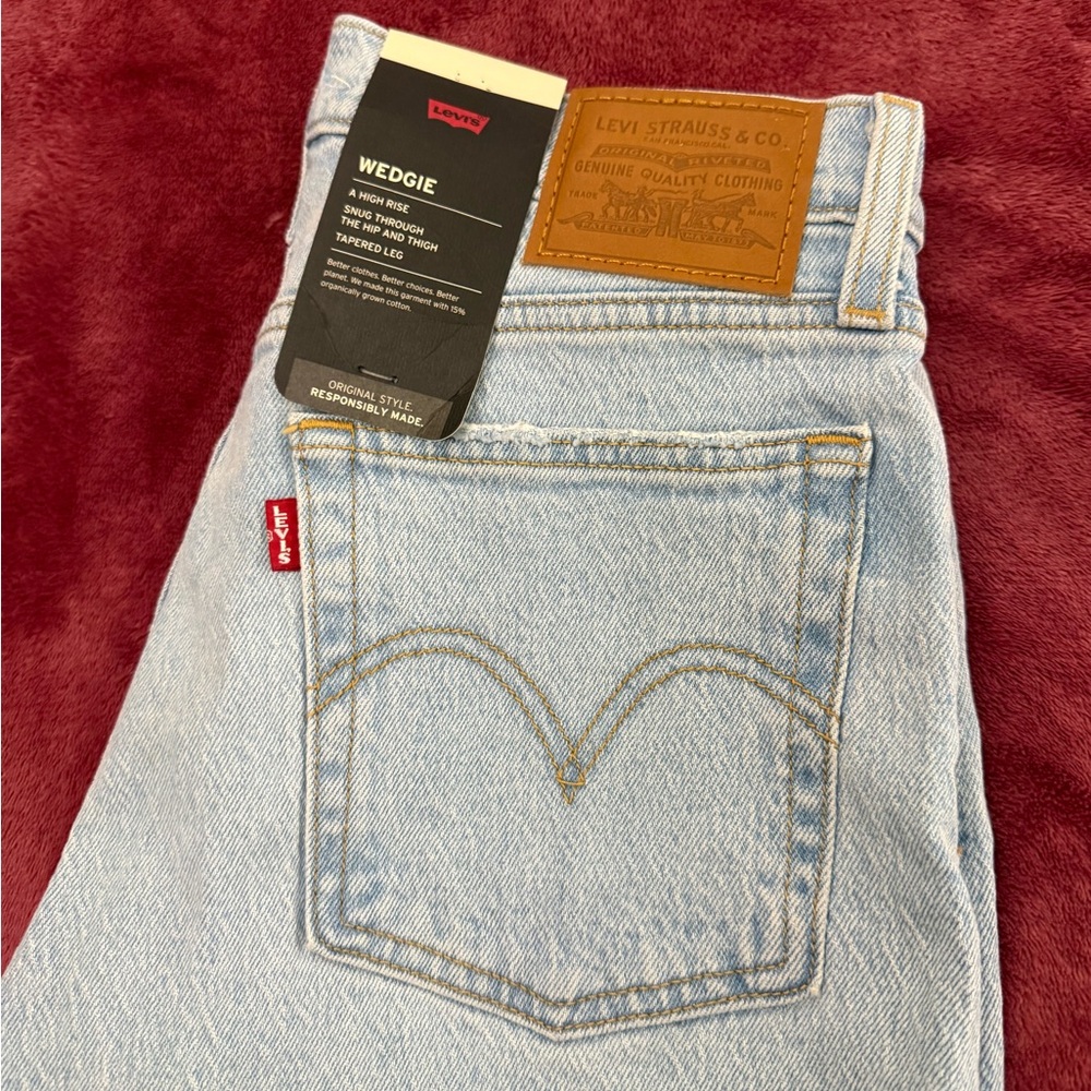 Levi's Sky Blue Button-Fly Jeans